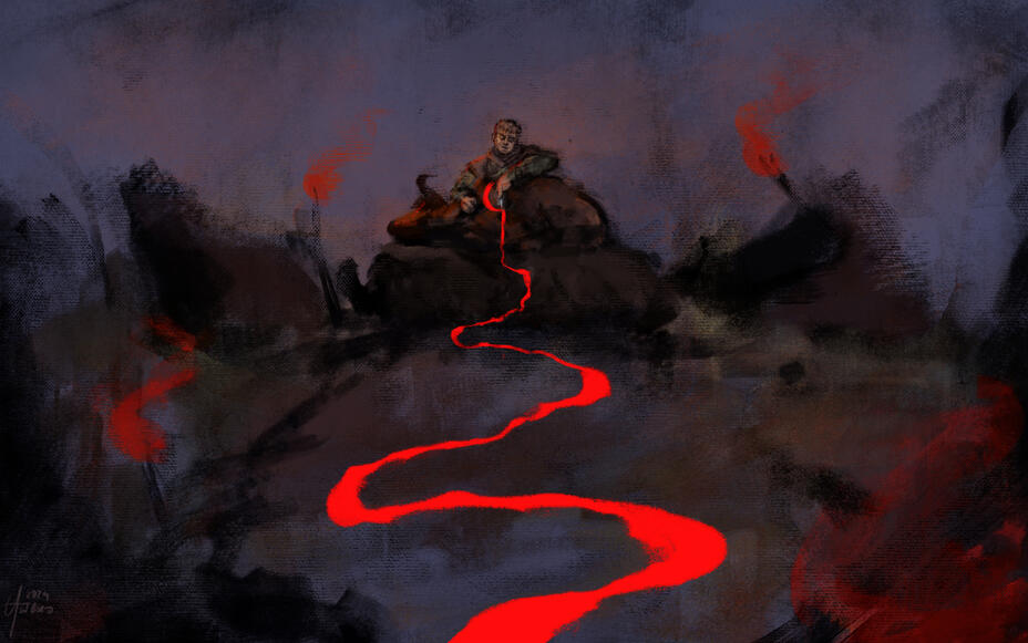 &#39;The Tether&#39; (Magnus Archives fanart)